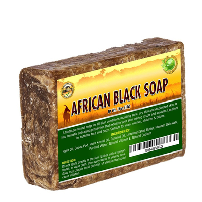 De Natuurlijke Shea Butter Africa Black Bar Zeep van MSDS 100% voor Dull Dry Skin