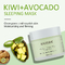 Het bevochtigen Kiwi Avocado Night Sleep Mask 50ml Groene Kleur